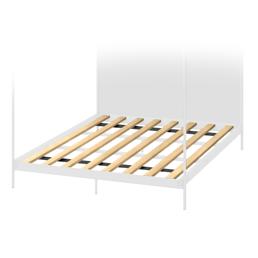 Bed Foundation Vertical Wooden Slats