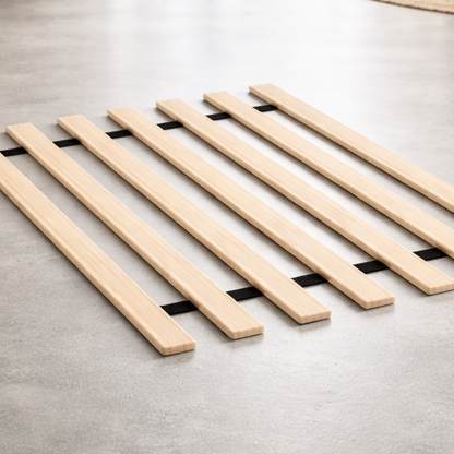 Bed Foundation Vertical Wooden Slats