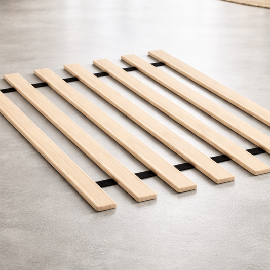 Bed Foundation Vertical Wooden Slats