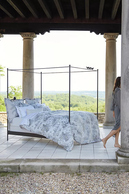 Bird on a Wire Wrought Iron Canopy Bed
