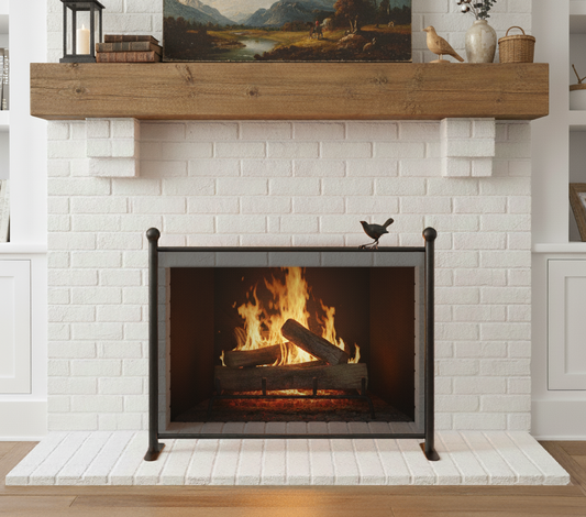 Select A Size - Bird on a Wire Fire Screen