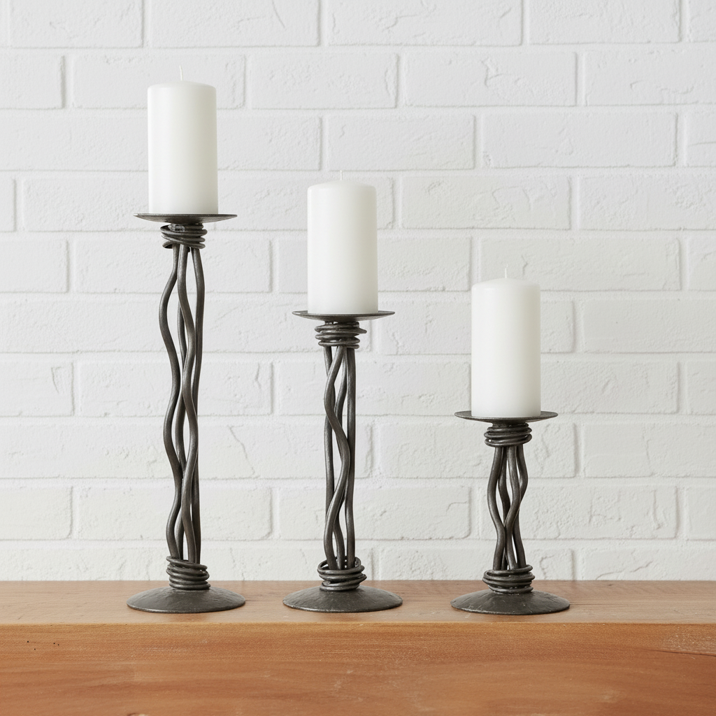 Black River Iron Renaissance Single Candle Holder