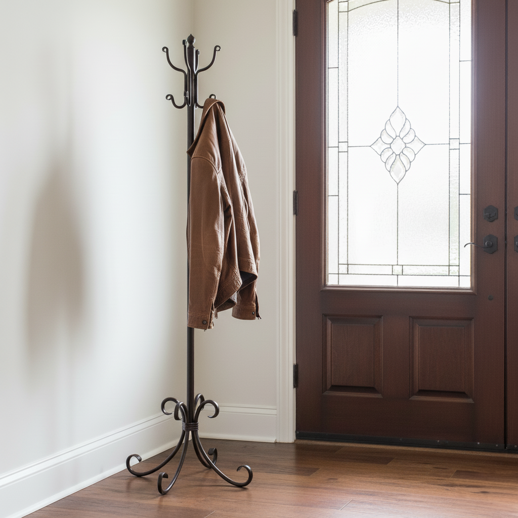 Breckenridge Standing Iron Coat Rack