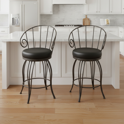 Caraway Iron Stool with Swivel Seat