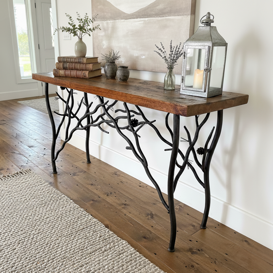 Evergreen Iron Console Table
