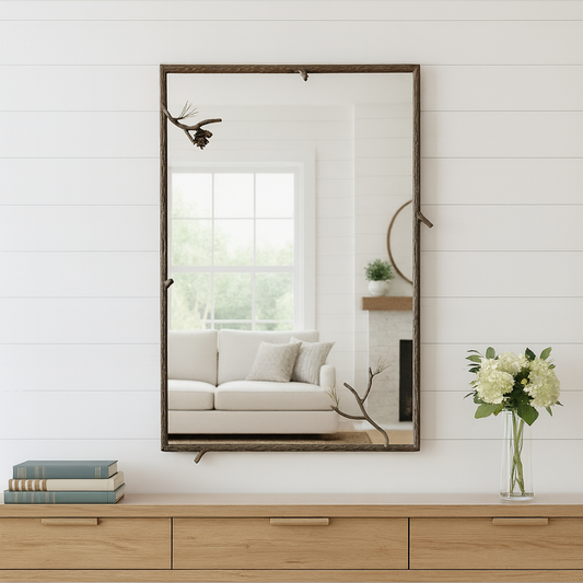 Evergreen Iron Wall Mirror