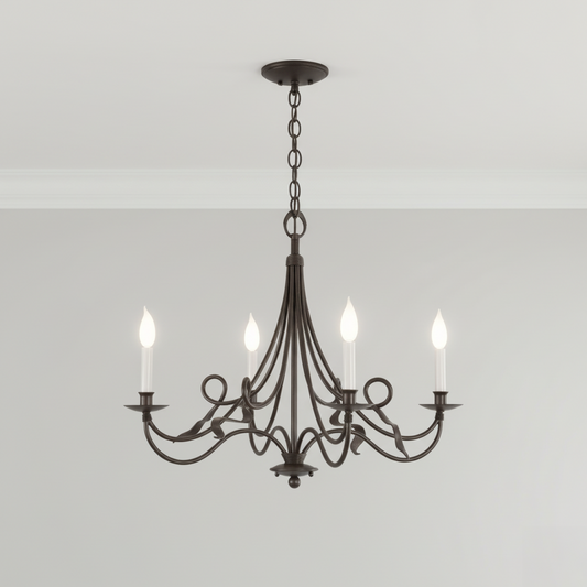 Jacksonport 4-Arm Iron Chandelier