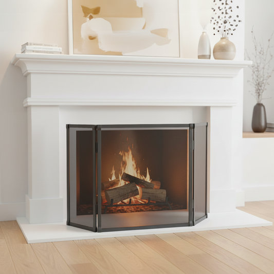 Iron Fire Screen - Full Faced - Triple Panel