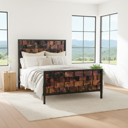 Westfork Iron and Hand Fired Copper Bed