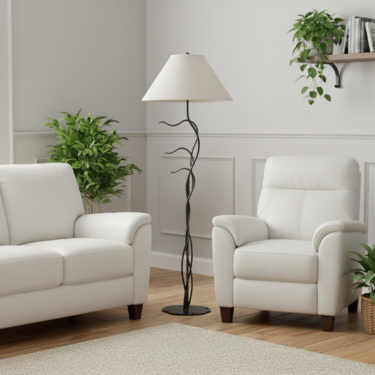Windblown Iron Floor Lamp