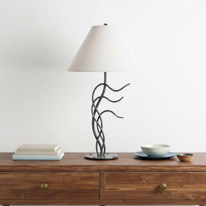 Windblown Iron Table Lamp