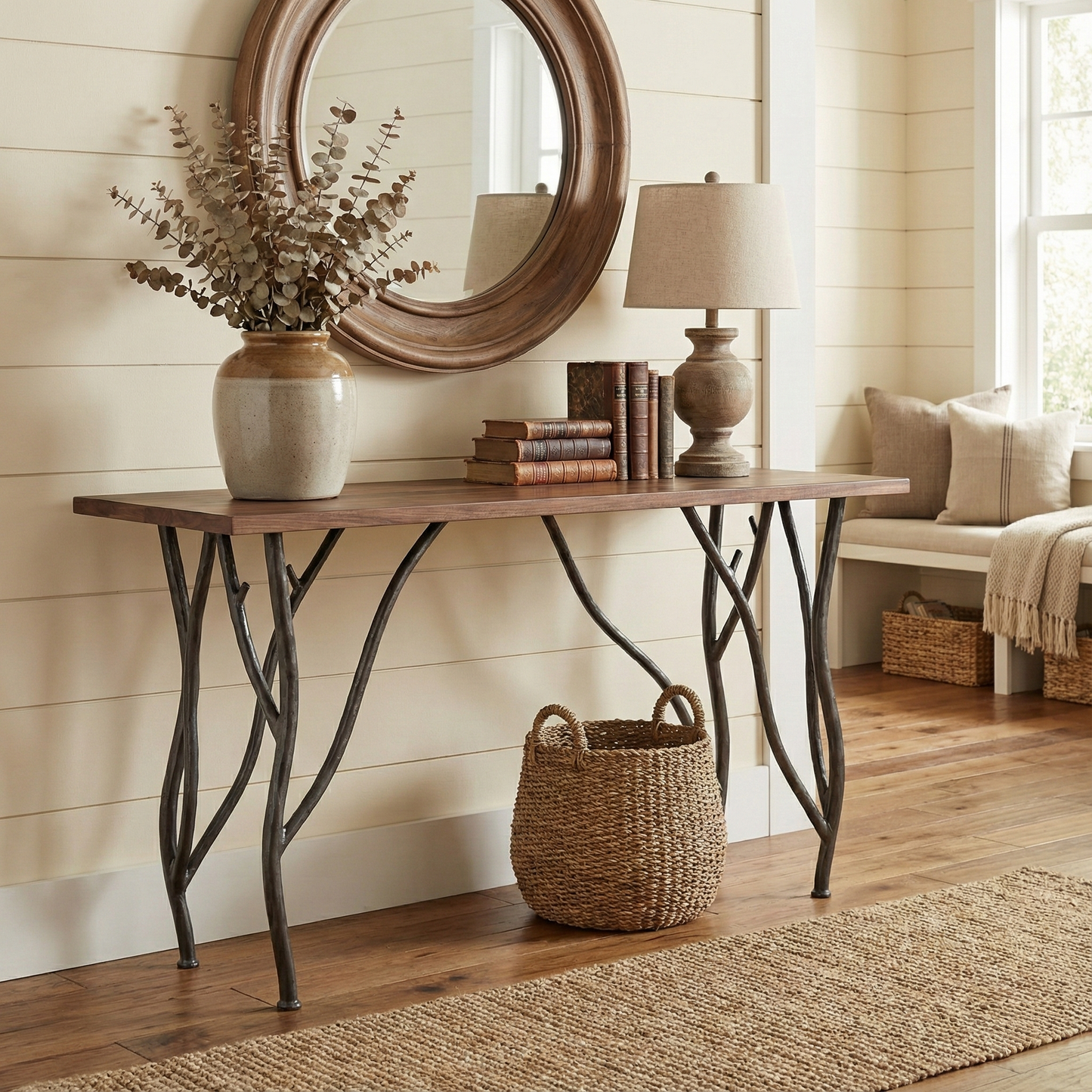 Greenwood Console Iron Sofa Table