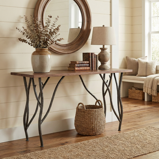Greenwood Console Iron Sofa Table