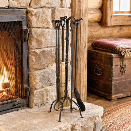 Meadow Fireplace Tool Set - 5 Piece Set