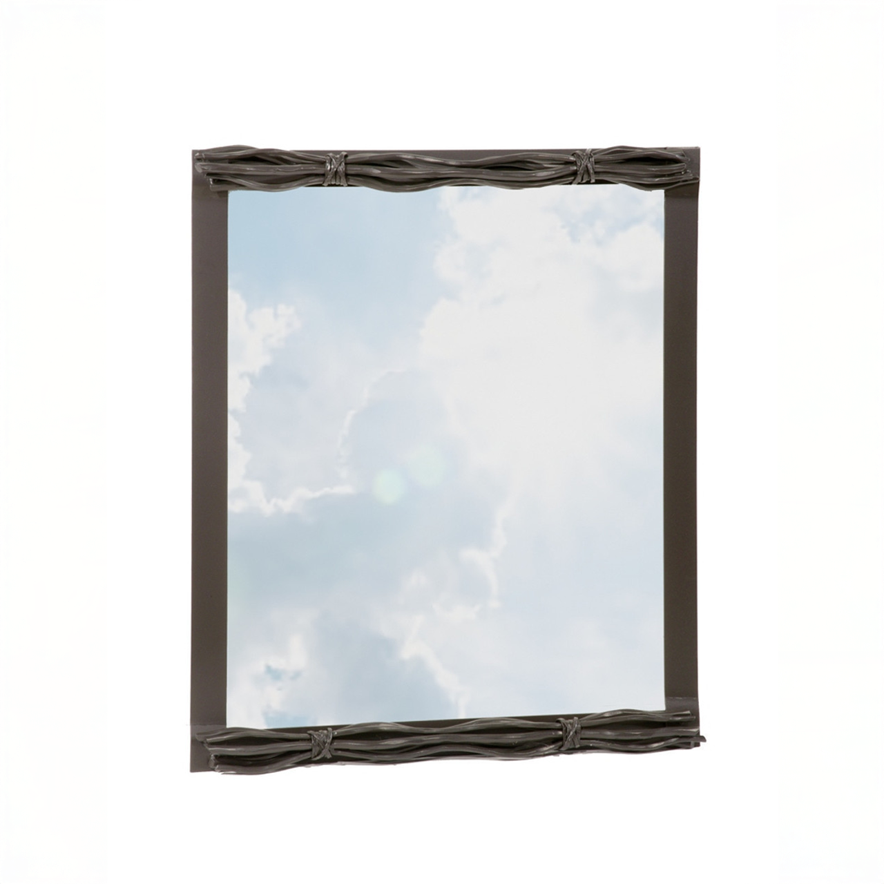 Urban Forge Black River Iron Wall Mirror