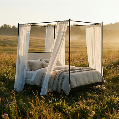 Corinth Iron Canopy Bed