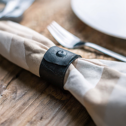 Urban Forge Cufflink Napkin Ring - Set of 4