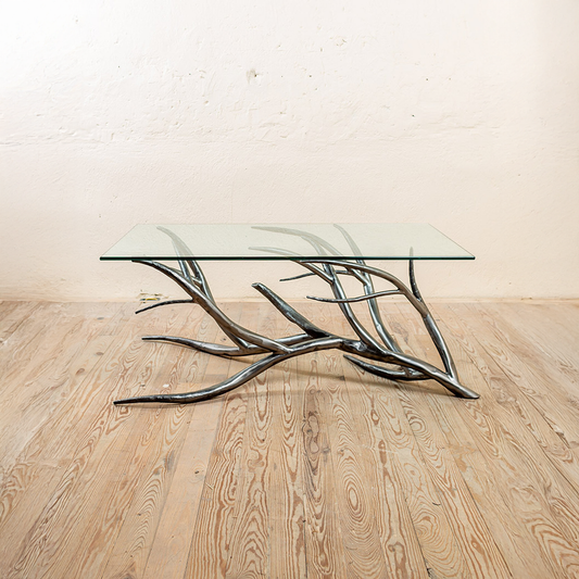 Urban Forge Driftwood Hand-Forged Iron Coffee Table