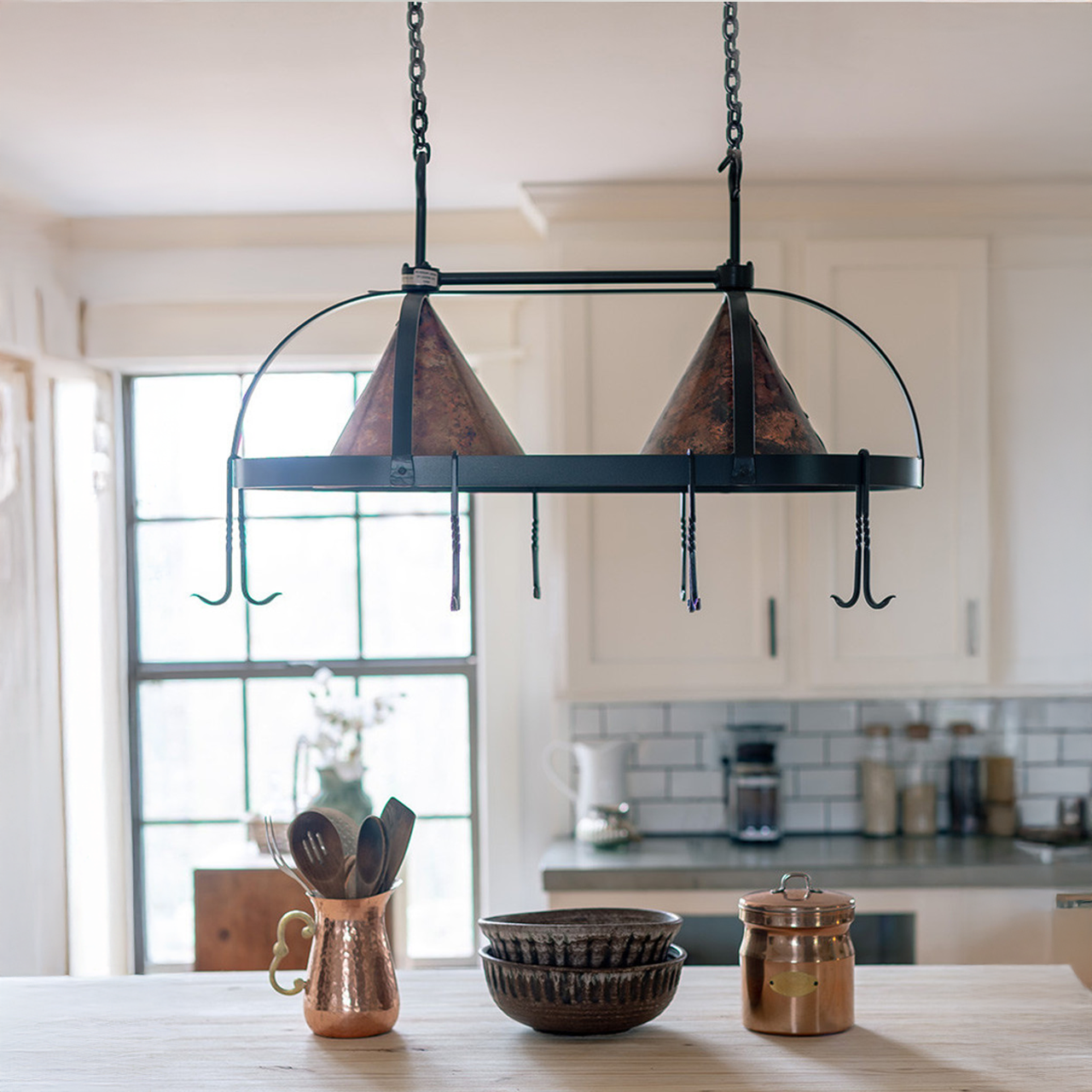 Urban Forge Dutch Oval Hand-Forged Iron Pot Rack