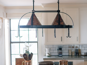 Urban Forge Dutch Oval Hand-Forged Iron Pot Rack