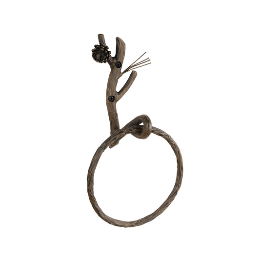 Evergreen Iron Towel Ring