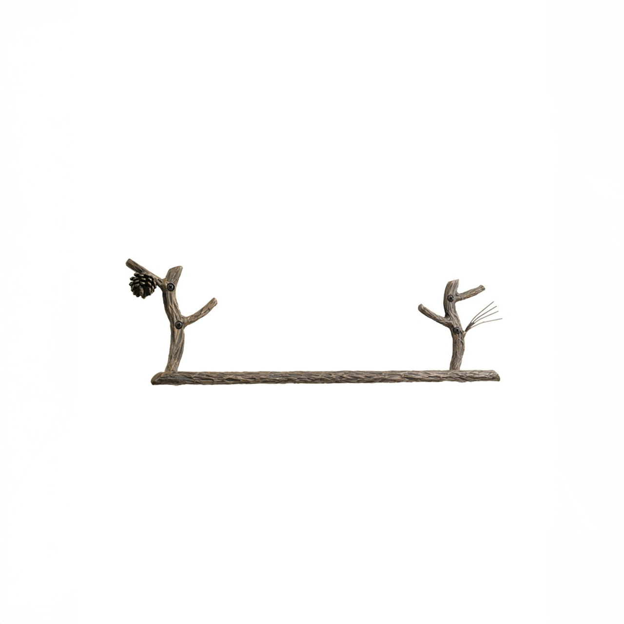 Urban Forge Evergreen Hand-Forged Iron Towel Bar