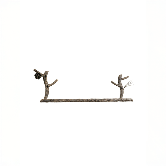Urban Forge Evergreen Hand-Forged Iron Towel Bar