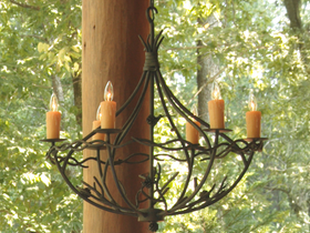 Urban Forge Evergreen Iron Chandelier
