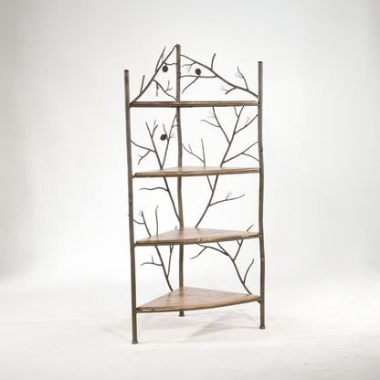 corner bakers rack plant stand Iron Corner Rack