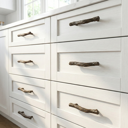 Evergreen Hand-Forged Iron Drawer Pull