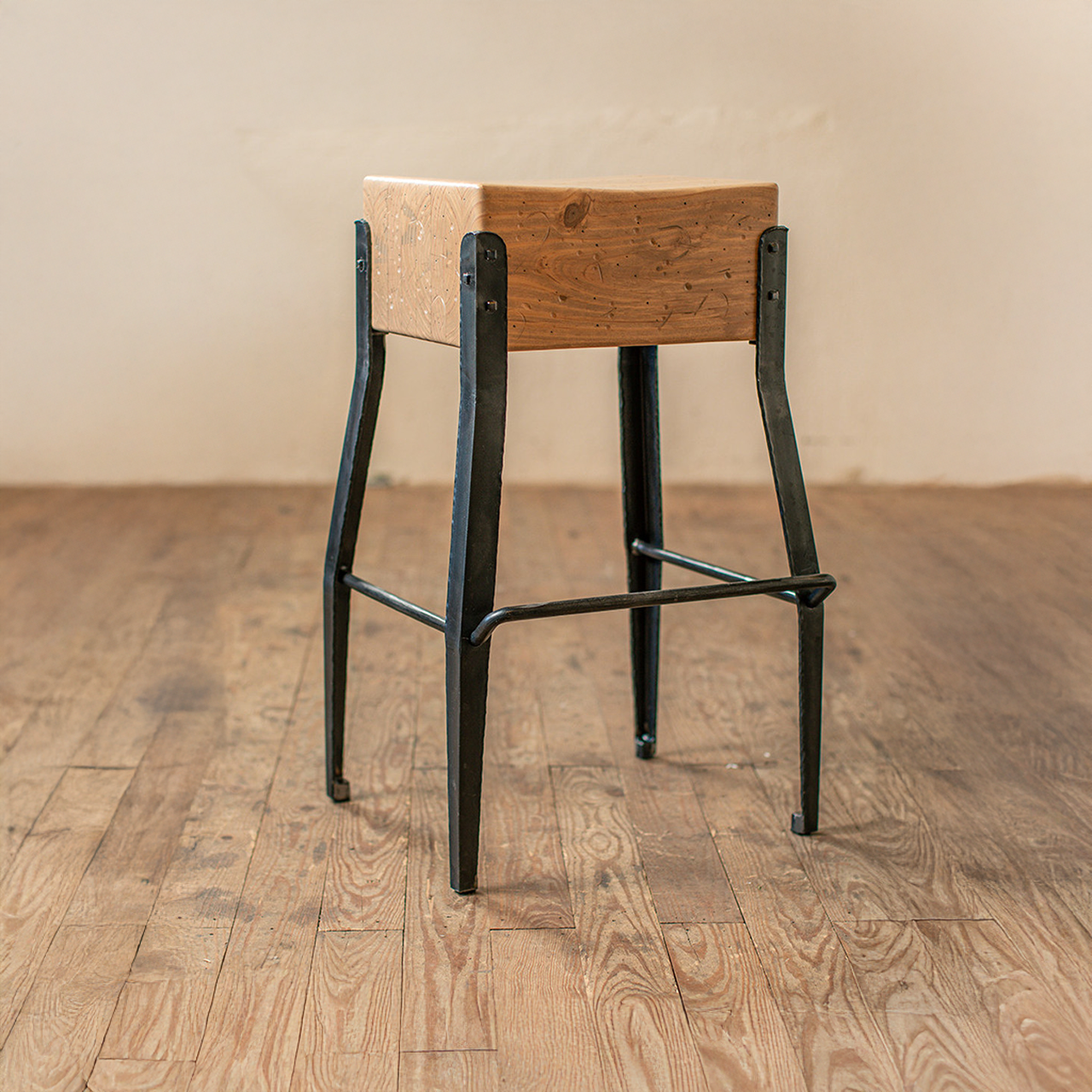 Urban Forge Foundry Hand-Forged Backless Stool