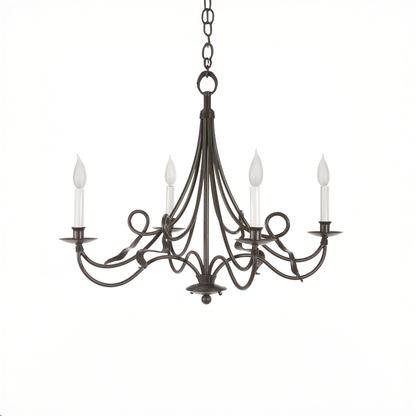Urban Forge Jacksonport 4 Arm Iron Chandelier