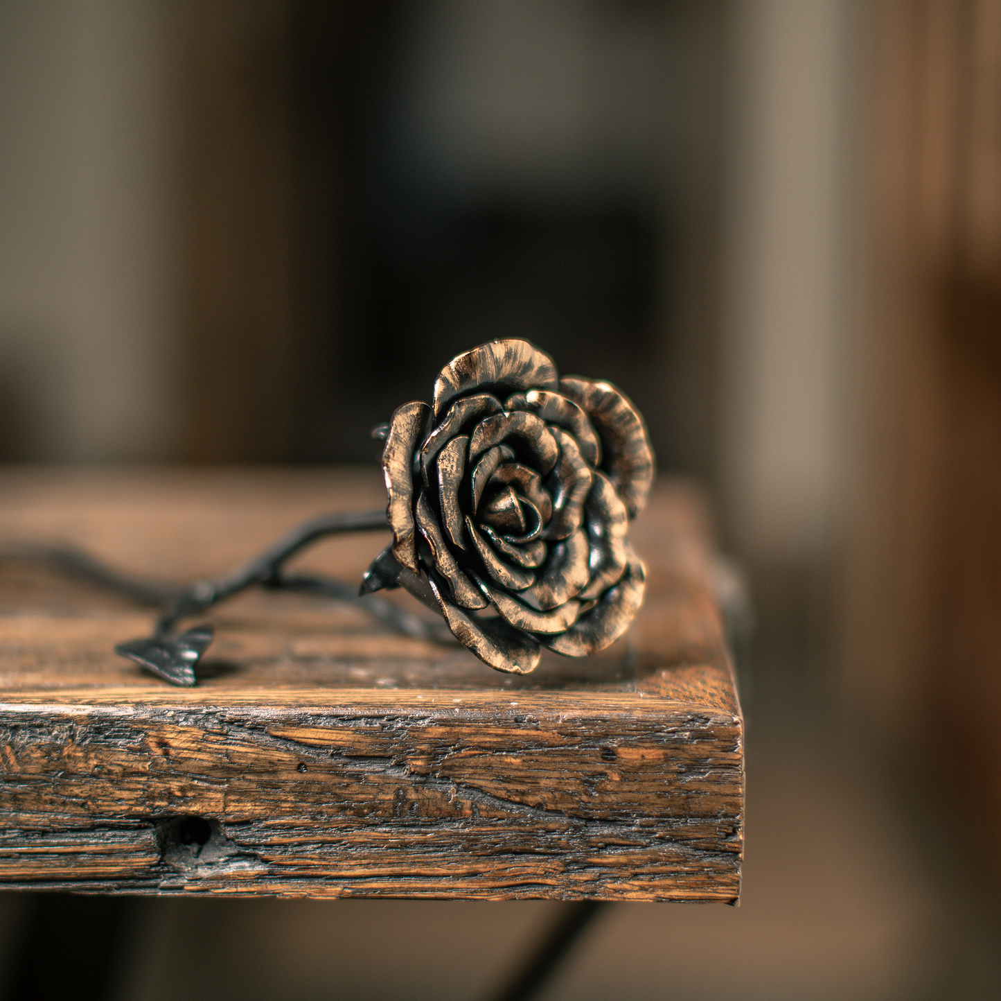 Hand-Forged Rose Keepsake