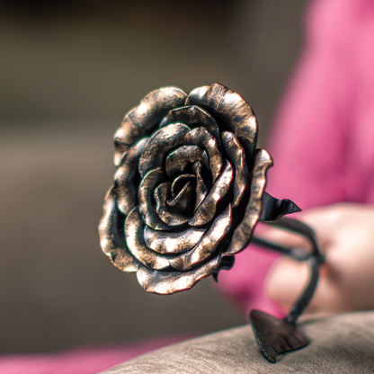 Hand-Forged Rose Keepsake