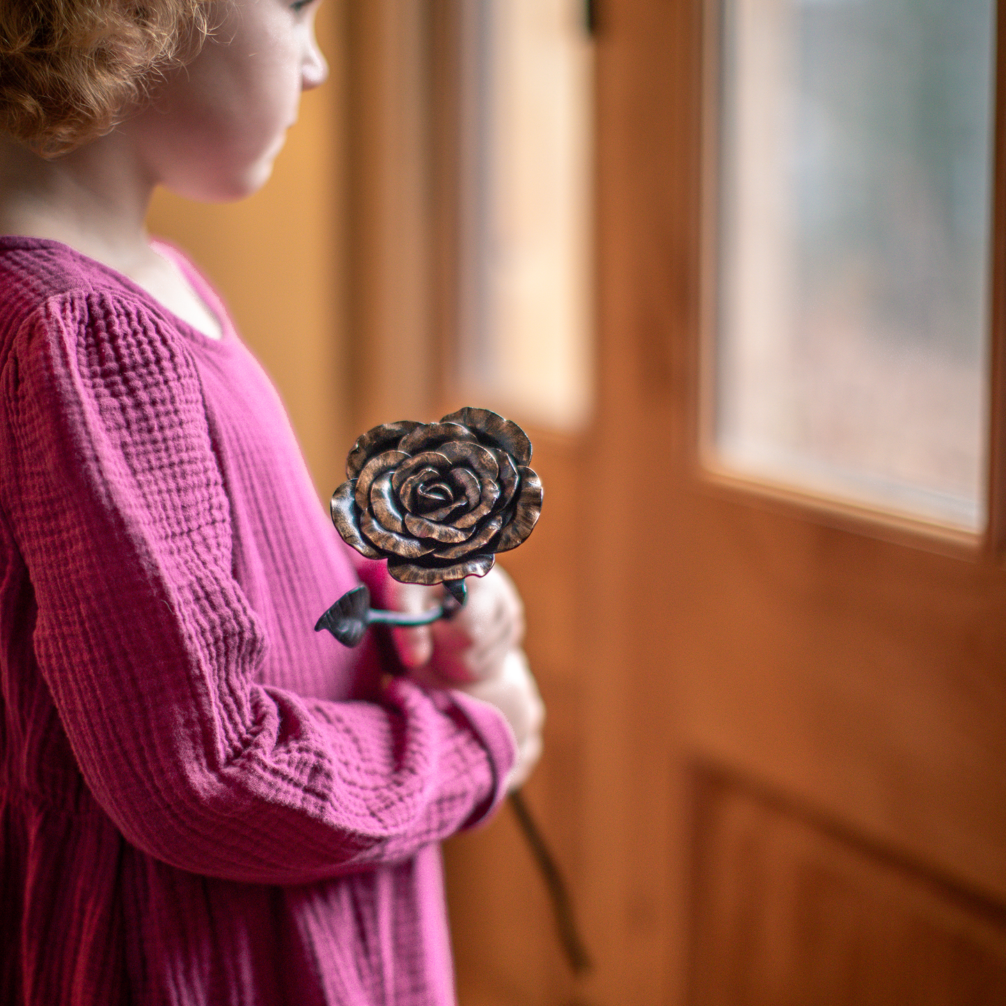 Hand-Forged Rose Keepsake