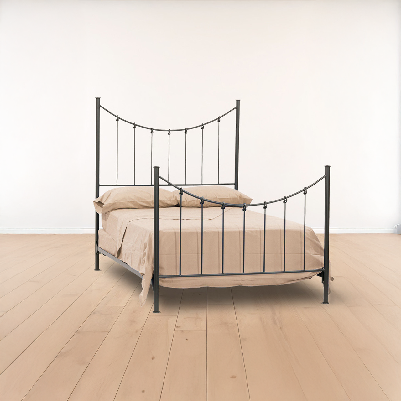 Urban Forge Rose Bud Wrought Iron Bed