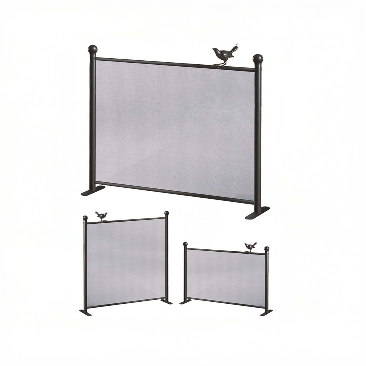 Urban Forge Custom Size Bird on a Wire Fire Screen
