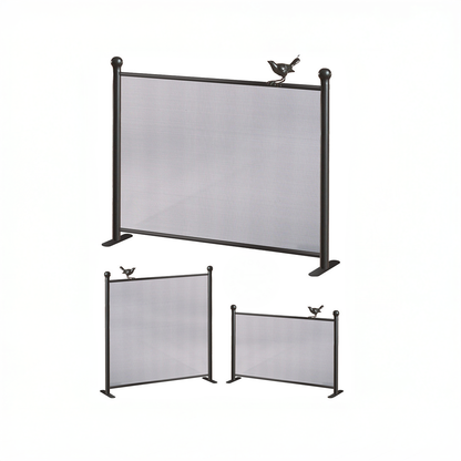 Urban Forge Custom Size Bird on a Wire Fire Screen