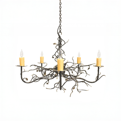 Urban Forge Violet Hill 5 Arm Chandelier