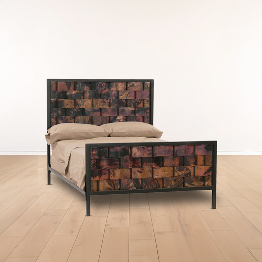 Urban Forge Westfork Iron and Hand Fired Copper Bed