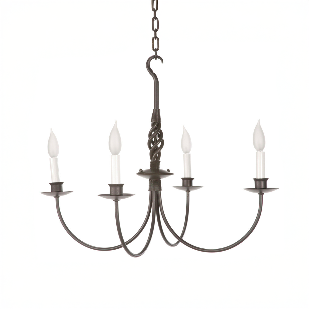 Woven Hand-Forged Iron Chandelier