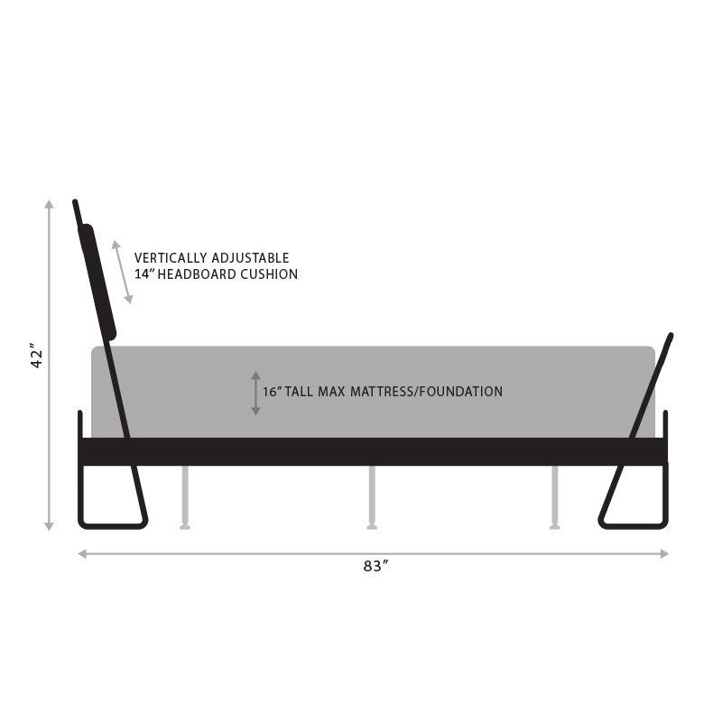 Urban Forge Alma Hand Forged Iron Platform Bed