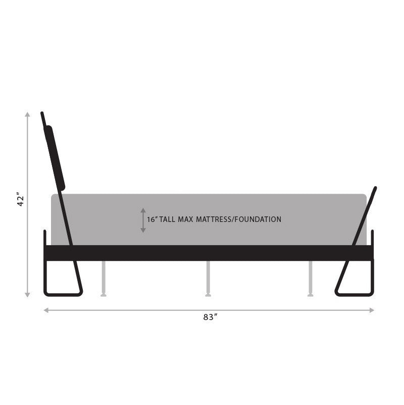Alma Hand-Forged Iron Platform Bed
