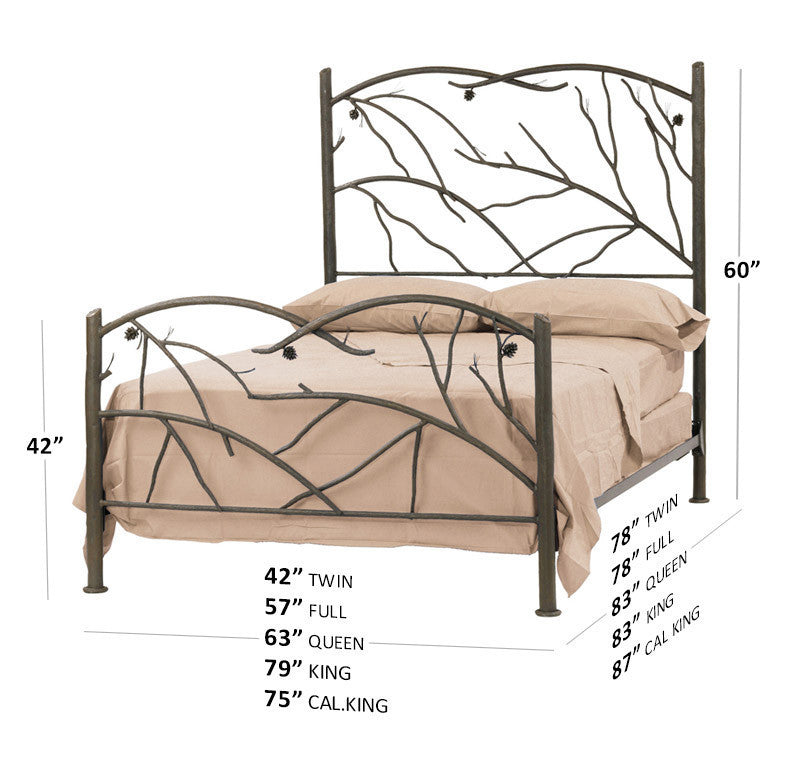 Urban Forge Evergreen Wrought Iron Bed