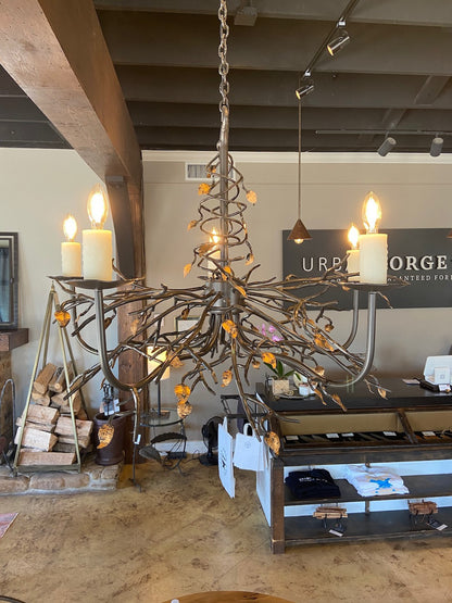 Urban Forge Violet Hill 5 Arm Chandelier