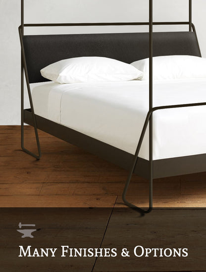 Urban Forge Alma Hand Forged Iron Canopy Platform Bed