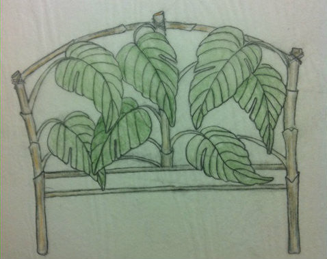 Custom Bamboo Leaf Bed