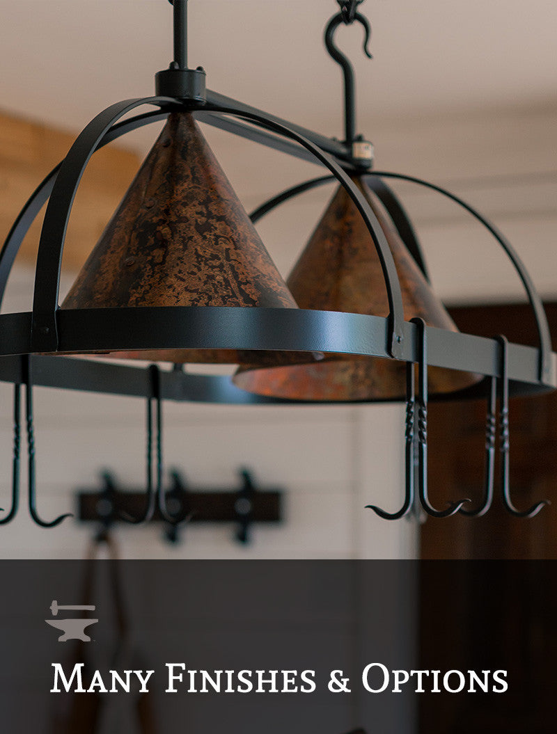 Urban Forge Dutch Oval Hand-Forged Iron Pot Rack