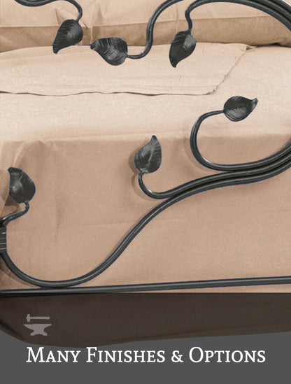 Urban Forge Fair Oak Wrought Iron Bed