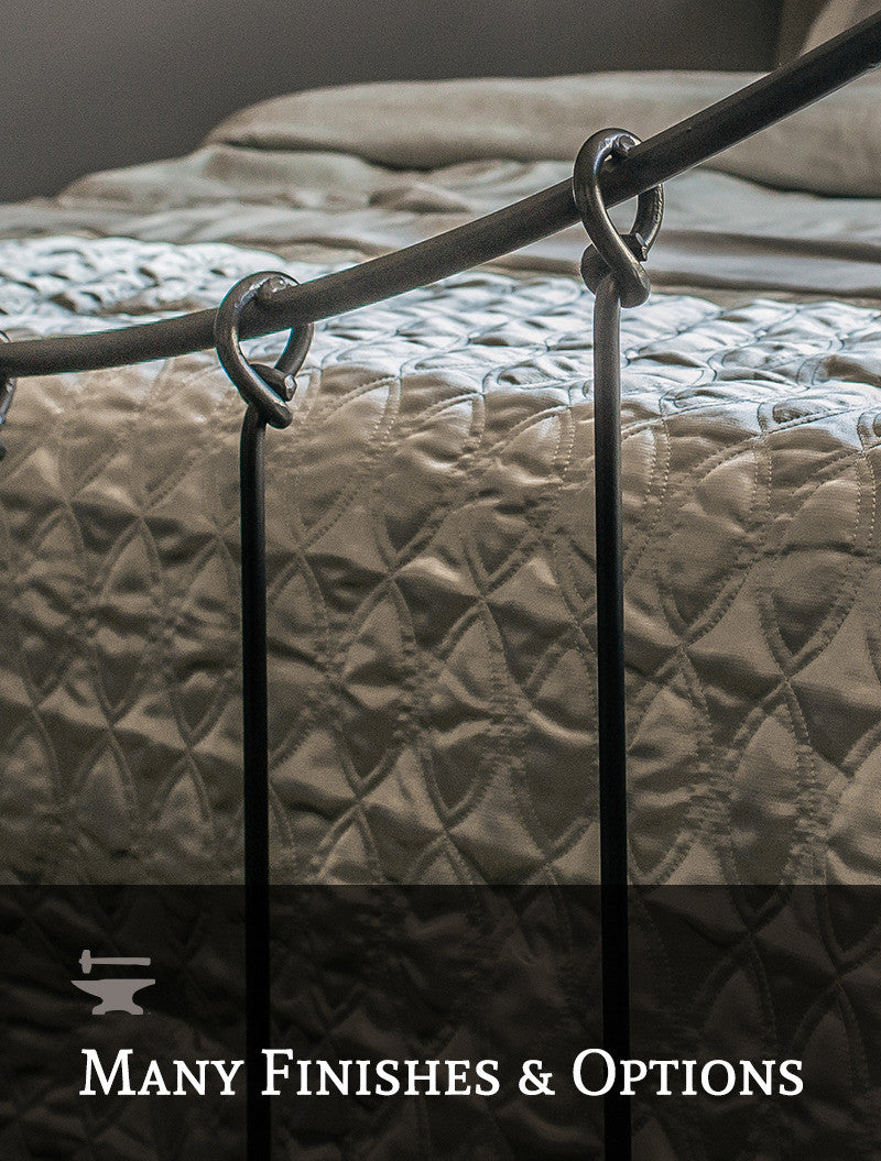 Urban Forge Rose Bud Wrought Iron Bed
